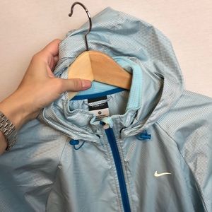 Last call!!! Xs blue Nike Windbreaker with hood 💕